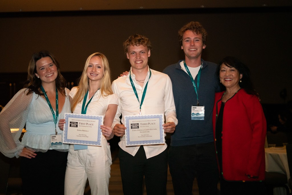 The USD Vista receives awards from California Collegiate Media&nbsp;Association